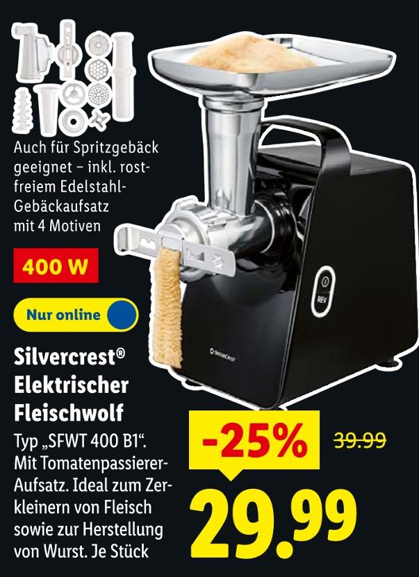 Elektrischer Fleischwolf