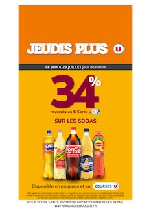 Catalogue U Express de la semaine 30, "JEUDIS PLUS U", page 1, 21/07/2026 - 23/07/2026 Prospectus U Express en cours, "JEUDIS PLUS U", page 1 sur 1