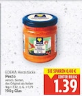 Pesto von EDEKA Herzstücke für 1,39 € bei E center im Angebot Pesto von EDEKA Herzstücke im aktuellen E center Prospekt