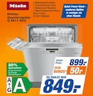 Einbau-Geschirrspüler G 5611 SCU im Angebot bei expert in Bochum Einbau-Geschirrspüler G 5611 SCU Angebote von Miele bei expert Bochum für 849,00 €