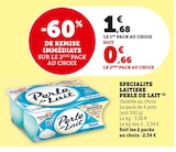 Bi1 Cercy-la-Tour - Promo Spécialité laitière Perle de Lait Promo Spécialité laitière Perle de Lait à 0,66 € dans le catalogue Bi1 à Cercy-la-Tour