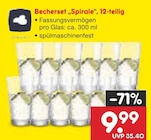 Becherset „Spirale“ im Angebot bei Netto Marken-Discount in Fulda Becherset „Spirale“ Angebote bei Netto Marken-Discount Fulda für 9,99 €