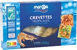 Crevettes Tropicales Entières Crues ASC Surgelées - Marès dans le catalogue Intermarché Super