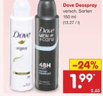 Deospray Angebote von Dove bei Netto Marken-Discount Oberhausen für 1,99 €