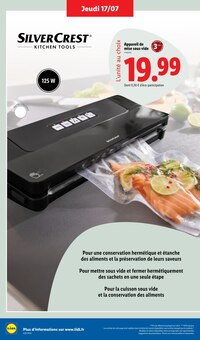 Promotion Table Basse dans le prospectus Lidl, valable du 14/07/2025 au 17/07/2025 Promo Table Basse dans le catalogue Lidl du moment à la page 38