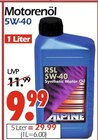 Motorenöl 5W-40 im Angebot bei Wreesmann in Pirna Motorenöl 5W-40 Angebote von Alpine bei Wreesmann Pirna für 9,99 €