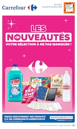 Prospectus Carrefour, "LES NOUVEAUTÉS" à Malesherbes et alentours, 13 pages, 03/11/2026 - 30/11/2026 Catalogue Carrefour "LES NOUVEAUTÉS" à Malesherbes et alentours, 13 pages, 03/11/2026 - 30/11/2026