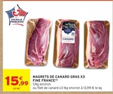 Magrets de Canard Gras x3 - Fine France dans le catalogue Intermarché Super