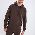 Sweat molleton à capuche hoodie marron foncé homme - La Halle Sweat molleton à capuche hoodie marron foncé homme à 7,99 € dans le catalogue La Halle