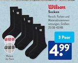 Socken im ALDI SÜD Prospekt Socken von Wilson im aktuellen ALDI SÜD Prospekt für 4,99 €