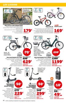 Promo Vélo Électrique dans le catalogue Hyper U du moment à la page 42