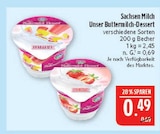 Unser Buttermilch-Dessert Erdbeere von Sachsen Milch für 0,49 € bei Marktkauf im Angebot Unser Buttermilch-Dessert Erdbeere von Sachsen Milch im aktuellen Marktkauf Prospekt