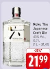 The Japanese Craft Gin im Angebot bei EDEKA in Leonberg The Japanese Craft Gin Angebote von Roku bei EDEKA Leonberg für 21,99 €