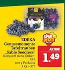 Aktuelles Genussmomente Tafeltrauben "Sable Seedless" Angebot bei Marktkauf in Leipzig ab 1,49 €