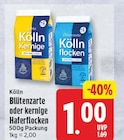 Blütenzarte Haferflocken von Kölln für 1,00 € bei EDEKA im Angebot Blütenzarte Haferflocken von Kölln im aktuellen EDEKA Prospekt