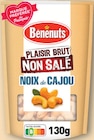 Plaisir Brut Non Salé Noix de Cajou - Bénénuts en promo à 1,55 € chez Intermarché Super Plaisir Brut Non Salé Noix de Cajou - Bénénuts dans le catalogue Intermarché Super