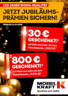 Fernseher im Möbel Kraft Prospekt "JETZT JUBILÄUMSPRÄMIEN SICHERN!" mit 1 Seiten (Raguhn-Jeßnitz)