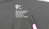 Housse de couette Siara microfibre en promo chez Maxi Bazar Villeurbanne à 9,99 €