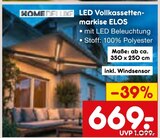 LED Vollkassettenmarkise ELOS Angebote von HOME DELUXE bei Netto Marken-Discount Hameln für 669,00 €