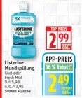 Mundspülung Cool Mint von Listerine für 2,49 € bei EDEKA im Angebot Mundspülung Cool Mint von Listerine im aktuellen EDEKA Prospekt
