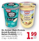 Aktuelles High Protein Grieß Pudding Angebot bei E center in Karlsruhe ab 1,99 €