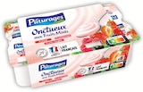 Onctueux aux fruits mixés fraise, framboise, fruits rouges - Pâturages en promo chez Intermarché Onctueux aux fruits mixés fraise, framboise, fruits rouges - Pâturages dans le catalogue Intermarché