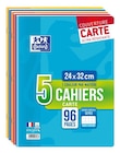 Lot de 5 cahiers grand format Oxford Seyès Color Life 24 x 32 cm Modèle aléatoire - Oxford en promo chez Fnac Lot de 5 cahiers grand format Oxford Seyès Color Life 24 x 32 cm Modèle aléatoire - Oxford dans le catalogue Fnac