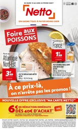 Prospectus Netto à Paray-le-Monial, "À ce prix-là on n'arrête pas les promos !", 12 pages, 18/02/2025 - 24/02/2025