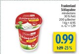 Schlagsahne im Angebot bei diska in Weiden Schlagsahne Angebote von Frankenland bei diska Weiden für 0,99 €