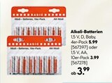 Alkali-Batterien Angebot im Hellweg Prospekt Alkali-Batterien im Hellweg Prospekt zum Preis von 3,99 €