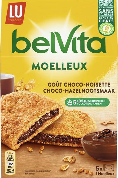Buiscuits BelVita moelleux goût choco-noisette
