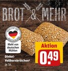 Aktuelles Dinkel-Vollkornbrötchen Angebot bei REWE in Frankfurt (Main) ab 0,49 €