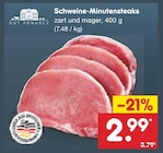 Netto Marken-Discount Gehrden - Schweine-Minutensteaks Angebot im Prospekt Schweine-Minutensteaks bei Netto Marken-Discount im Gehrden Prospekt für 2,99 €