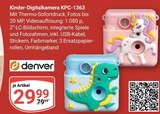 Kinder-Digitalkamera KPC-1363 im Angebot bei GLOBUS in Gera Kinder-Digitalkamera KPC-1363 Angebote von Denver bei GLOBUS Gera für 29,99 €