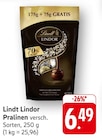 Lindor Pralinen Angebote von Lindt bei E center Rodgau für 6,49 €