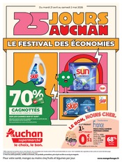 Catalogue Supermarchés Auchan Supermarché en cours à Malissard et alentours, "25 JOURS AUCHAN", 12 pages, 21/04/2026 - 02/05/2026