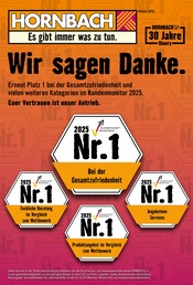 Aktueller Hornbach Baumärkte Prospekt in Kamp-Lintfort und Umgebung, "Wir sagen Danke." mit 34 Seiten, 01.10.2025 - 29.10.2025