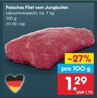 Aktuelles Falsches Filet vom Jungbullen Angebot bei Netto Marken-Discount in Jena ab 1,29 €