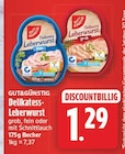 Delikatess-Leberwurst von Gut&Günstig für 1,29 € bei EDEKA im Angebot Delikatess-Leberwurst von Gut&Günstig im aktuellen EDEKA Prospekt