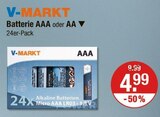 Batterie AAA oder AA Angebote von V-MARKT bei V-Markt Augsburg für 4,99 €