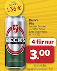 Beck’s Pils im aktuellen famila Nordwest Prospekt