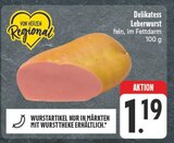 Delikatess Leberwurst im Angebot bei EDEKA in Jena Delikatess Leberwurst Angebote von Von Herzen Regional bei EDEKA Jena für 1,19 €