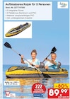 Aufblasbares Kajak für 2 Personen von e4fun im aktuellen Netto Marken-Discount Prospekt