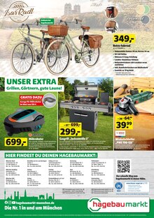Fahrrad im Hagebaumarkt Prospekt "SO SEHEN SPARER AUS!" mit 12 Seiten (München)