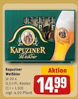 Weißbier im Angebot bei REWE in Rheinbach Weißbier Angebote von Kapuziner bei REWE Rheinbach für 14,99 €