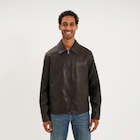 Veste courte simili cuir marron homme - La Halle Veste courte simili cuir marron homme à 49,99 € dans le catalogue La Halle