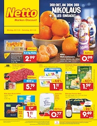 Netto Marken-Discount Prospekt für Frankfurt: "Aktuelle Angebote", 55 Seiten, 25.11.2024 - 30.11.2024