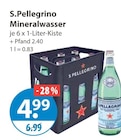 Mineralwasser von S.Pellegrino im aktuellen V-Markt Prospekt für 4,99 €