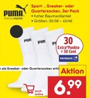 Sport-, Sneaker- oder Quartersocken im Angebot bei Netto Marken-Discount in Altenburg Sport-, Sneaker- oder Quartersocken Angebote von Puma bei Netto Marken-Discount Altenburg für 6,99 €