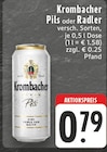 Pils oder Radler Angebote von Krombacher bei EDEKA Voerde für 0,79 €